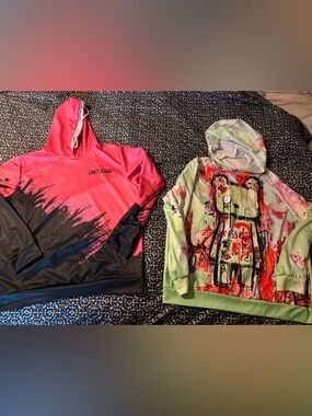 Bundle of 2 Men’s Streetwear inspired hoodies 2xl NWOT- lightweight athletic